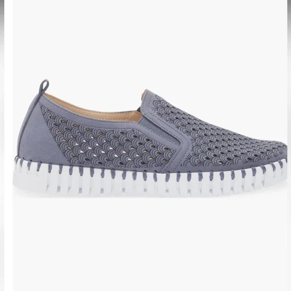 Isle Jacobson Slip On Blue/Grey Size 38 - Picture 3 of 9
